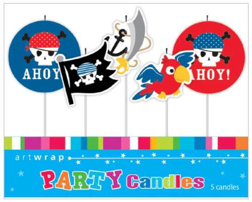 Party Candles - Pirates Treasure - Click Image to Close